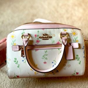 Rowan Satchel with Space Wildflower Print